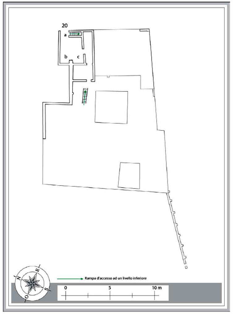 VII.16.17 Pompeii. Casa di Maius Castricius. Plan of ground floor. 

Plan M. Notomista and E. Piccirilli. 

See Varriale I., VII 16, Insula Occidentalis, 17, Casa di Maius Castricius in Aoyagi M., Pappalardo U., 2006. Pompei (Regiones VI-VII) Insula Occidentalis. Napoli: Valtrend, p 425, Tav. 11. 